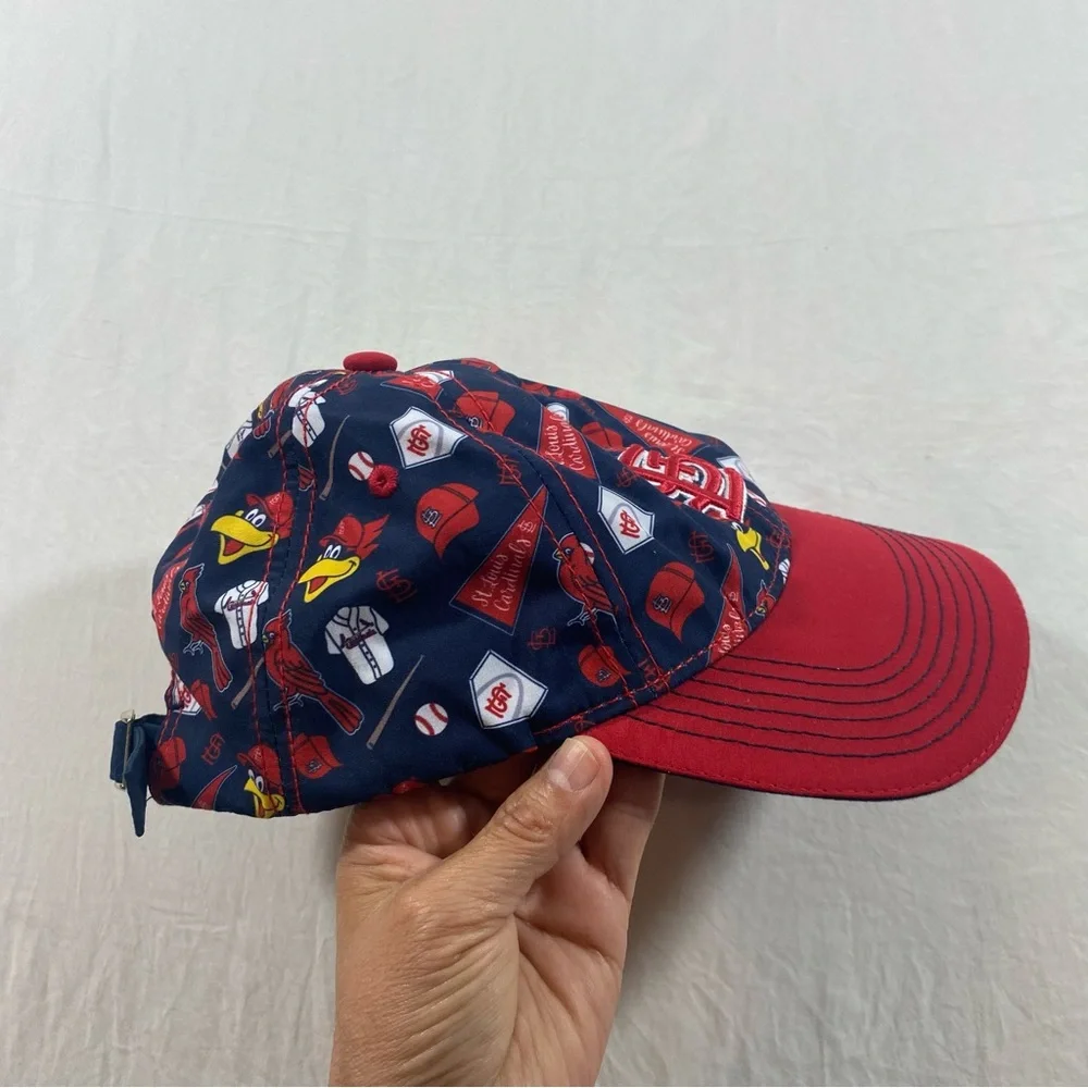 Cardinals LST Vibrant Red and Blue Toy Cap with Playful Patterns